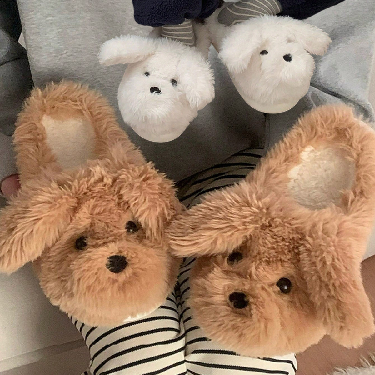 Women Shoes For Winter - Women House Fur Slippers Casual Cute