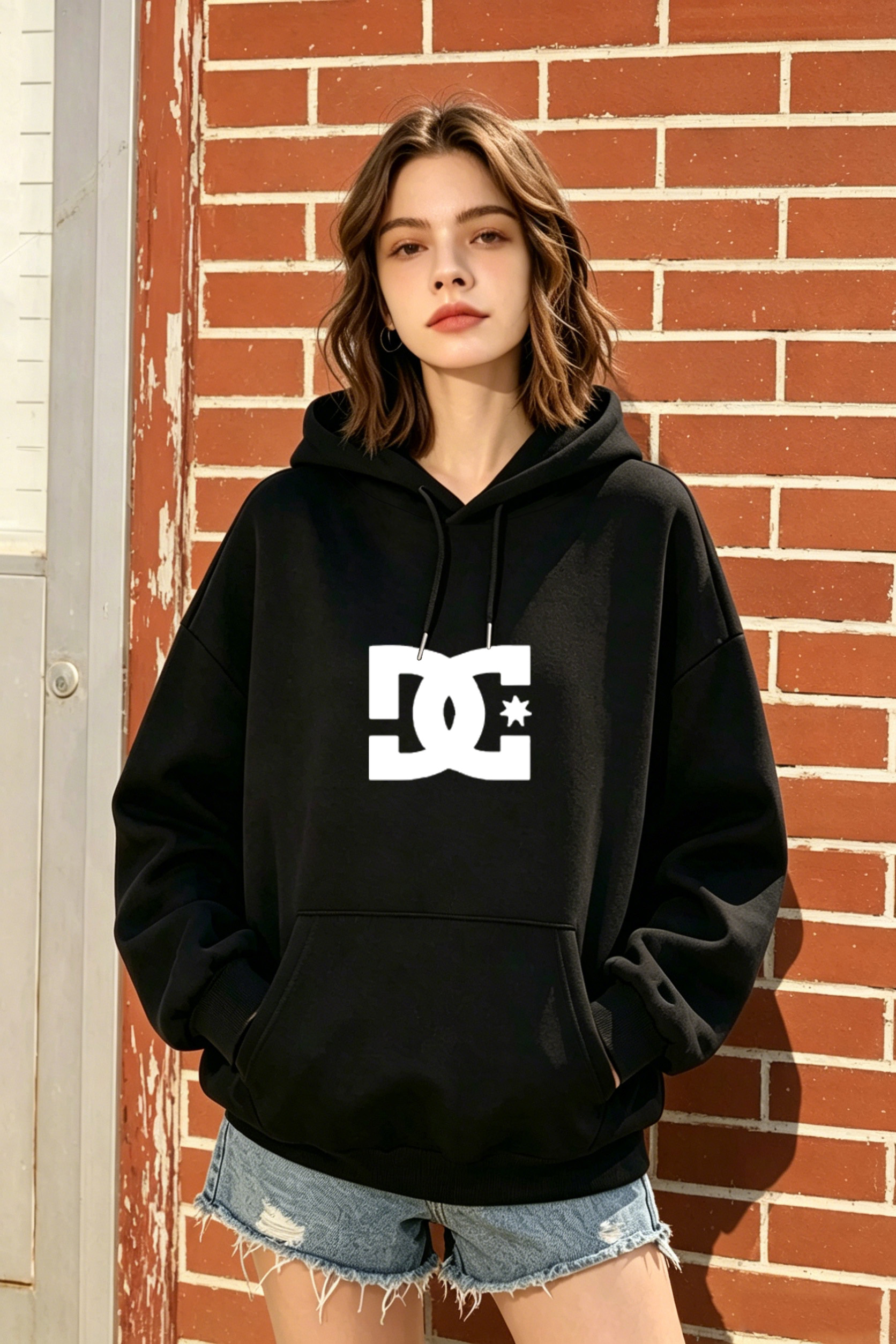 Women Shoes Logo - Women's DC Shoes Logo Print Loose-Fit