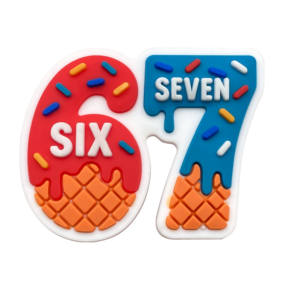 12Pcs 67 Number Shoe Charms fo - огляд і ціна Croc Style Clog