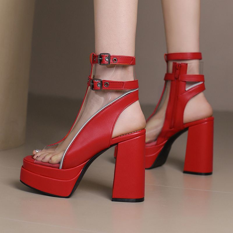 SIMLOVEYO Double Platform Wome - огляд і ціна Metallic Heel Sandal