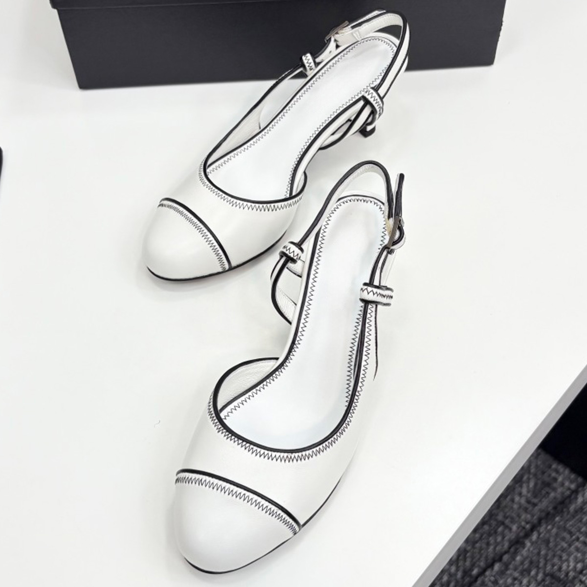 2026 Women's Leather Contrast  - огляд і ціна Women'S Shoes Kitten Heels