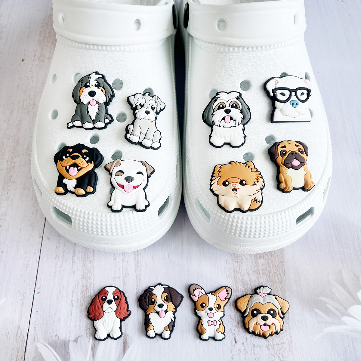 Cute Animals Dog Shoe Charms P - огляд і ціна Croc Style Clog