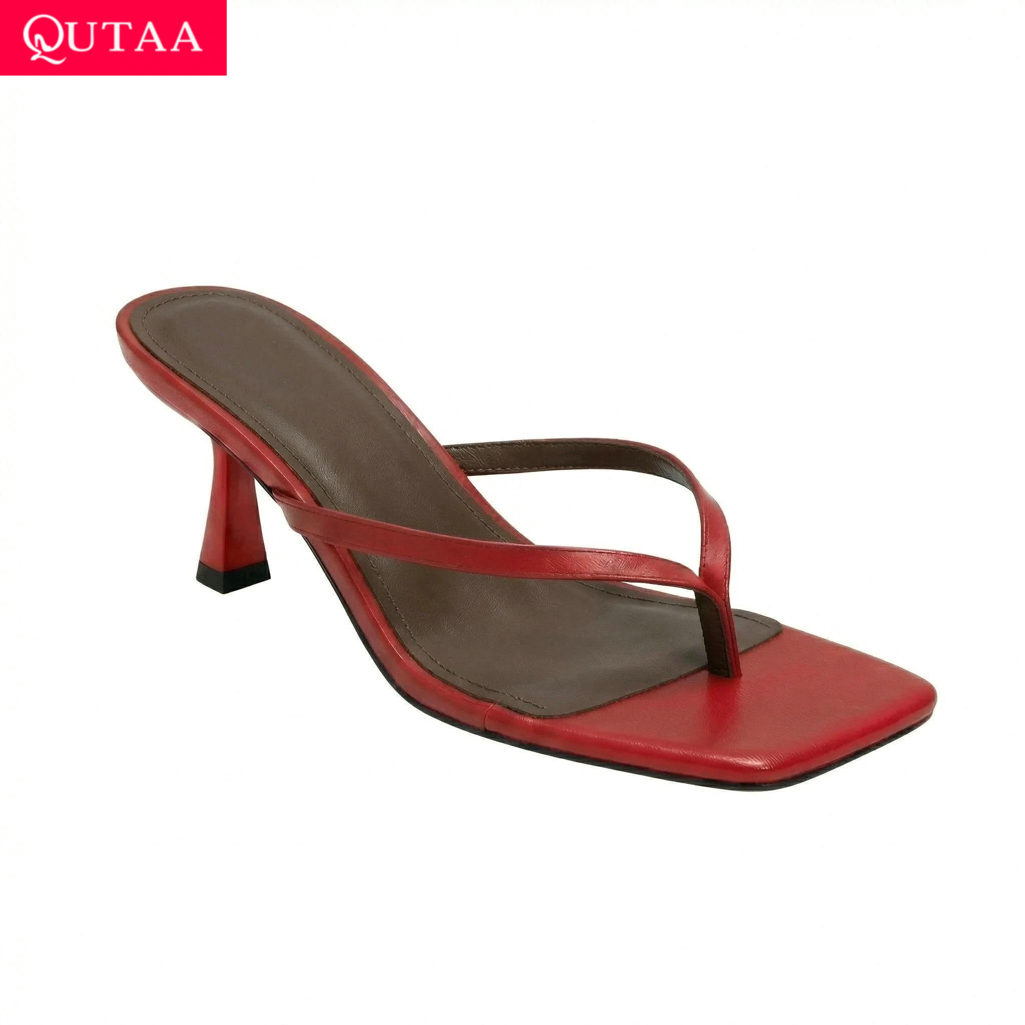 QUTAA News Fashion Flip-flops  - огляд і ціна Women'S Shoes Kitten Heels