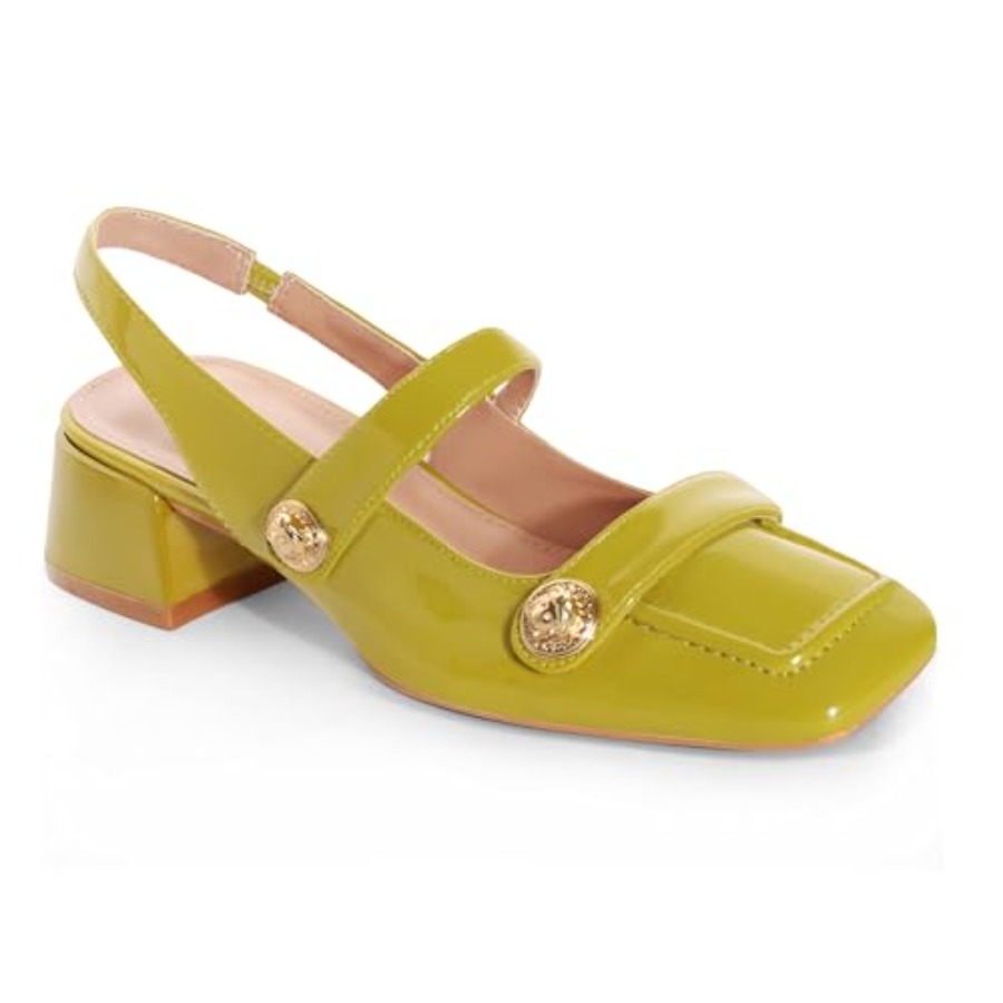 Slingback Mary Jane Heels for  - огляд і ціна Low Block Heel Pump