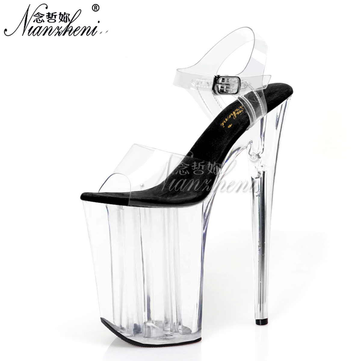 Sexy fashion transparent 9 Inc - огляд і ціна Clear Strap Heel