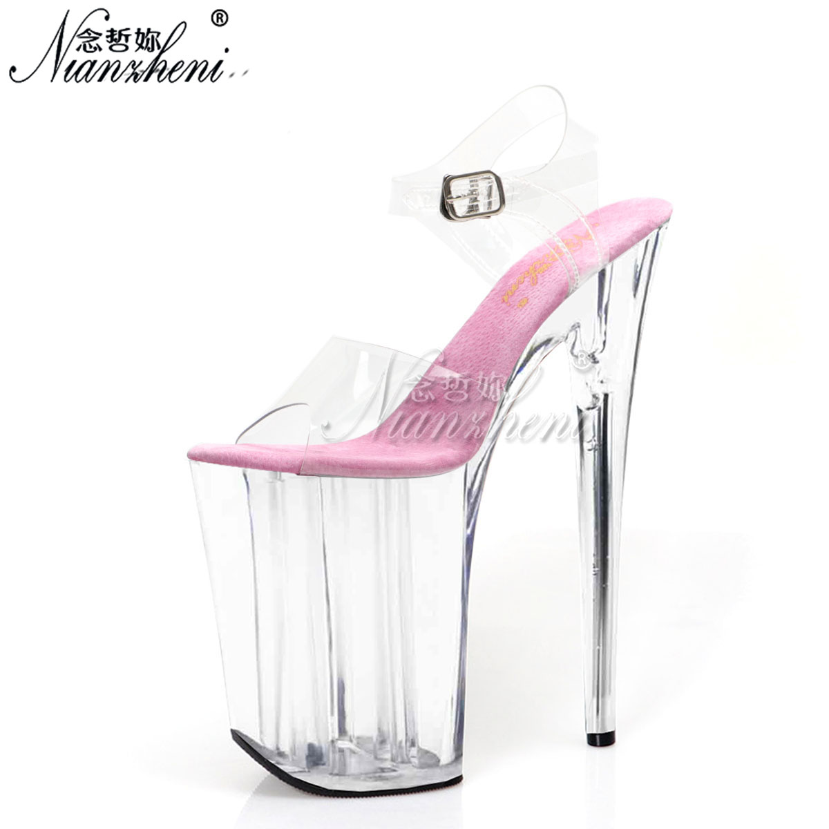 Sexy fashion transparent 9 Inc - огляд і ціна Clear Strap Heel