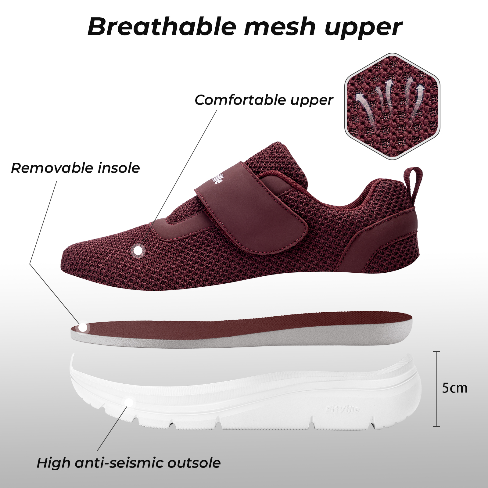 FitVille Women's Shoes Wide Di - огляд і ціна Women'S Shoes For Wide Feet