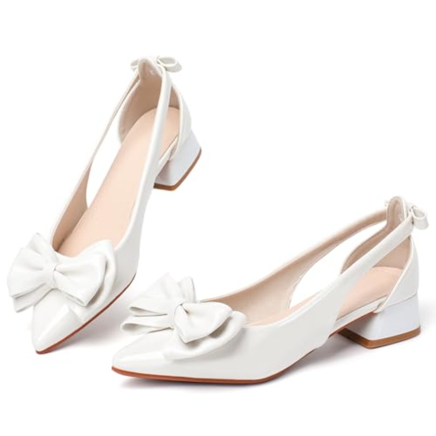 Slingback Jane Heels for Women - огляд і ціна Low Block Heel Pump