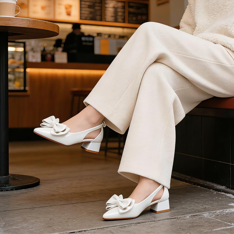 Slingback Jane Heels for Women - огляд і ціна Low Block Heel Pump