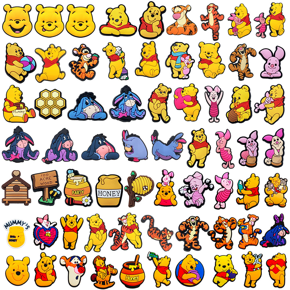 20-66pcs Cartoon Pooh Piglet T - огляд і ціна Croc Style Clog
