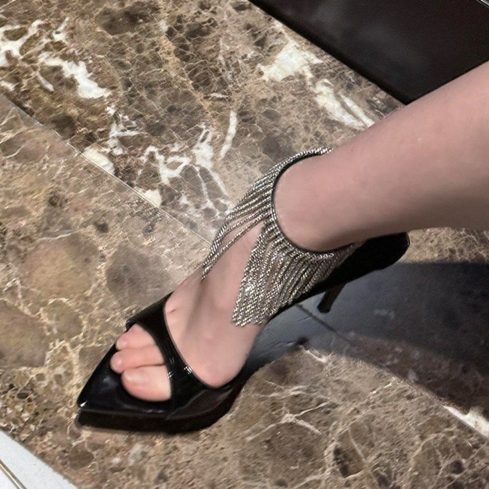 2026 New Fashion Crystal Tasse - огляд і ціна Rhinestone Sandal Women