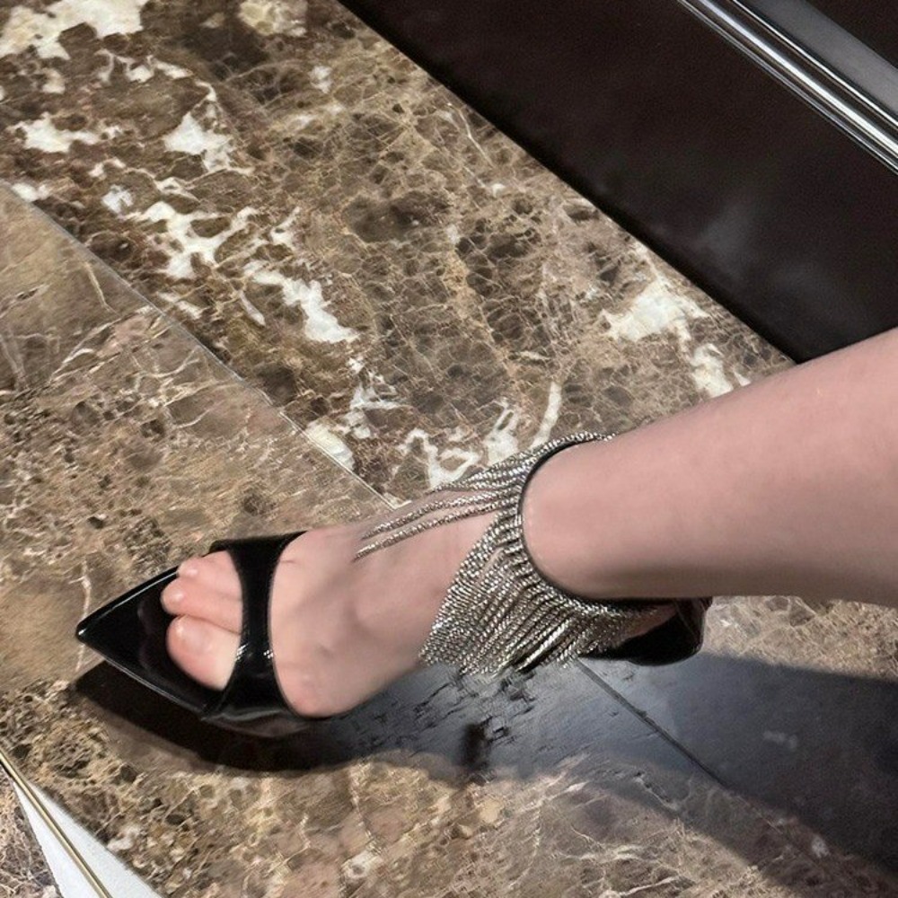 2026 New Fashion Crystal Tasse - огляд і ціна Rhinestone Sandal Women