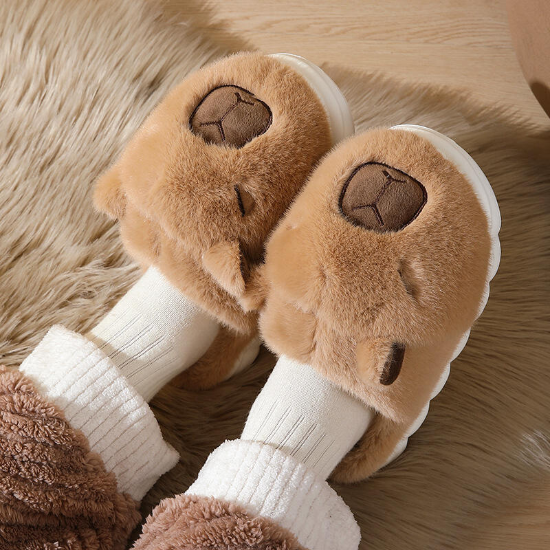 Cute Cartoon Capybara Cotton S - огляд і ціна Women Shoes For Winter
