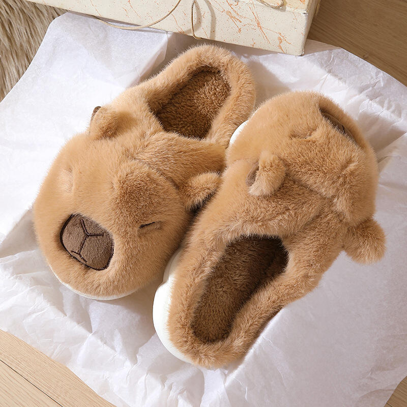 Cute Cartoon Capybara Cotton S - огляд і ціна Women Shoes For Winter