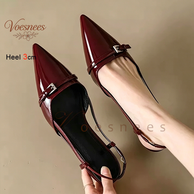 2026 Wine Red Pointed Patent L - огляд і ціна Women'S Shoes Kitten Heels