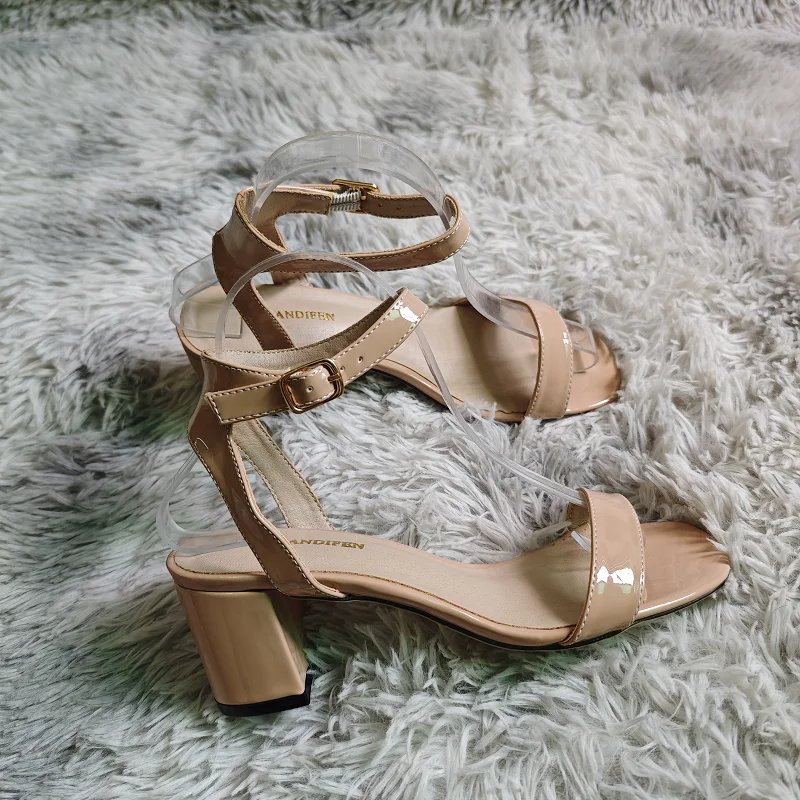 Women Chunky Sandals New Summe - огляд і ціна Low Block Heel Pump