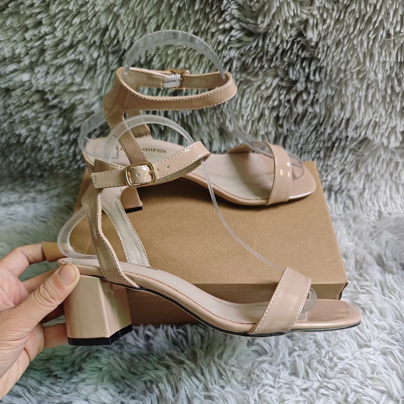Women Chunky Sandals New Summe - огляд і ціна Low Block Heel Pump