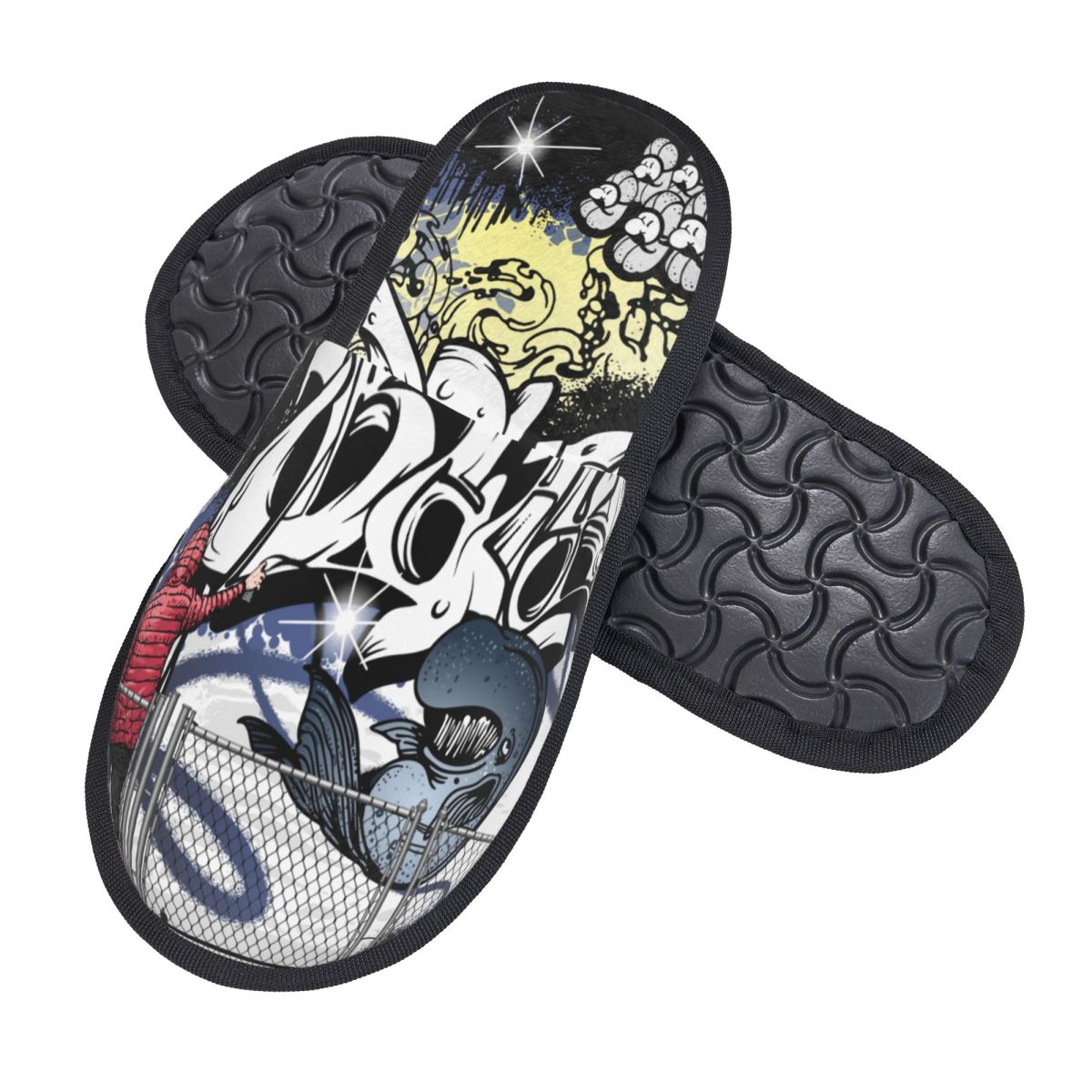 Graffiti Street Art House Slip - огляд і ціна Women Shoes For Winter