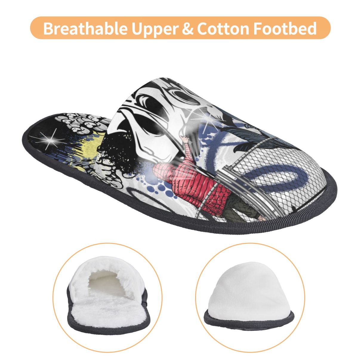 Graffiti Street Art House Slip - огляд і ціна Women Shoes For Winter