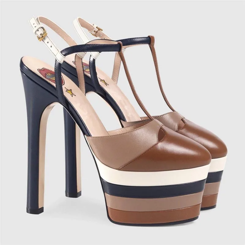 2026 Women's Round Head Sandal - огляд і ціна Metallic Heel Sandal
