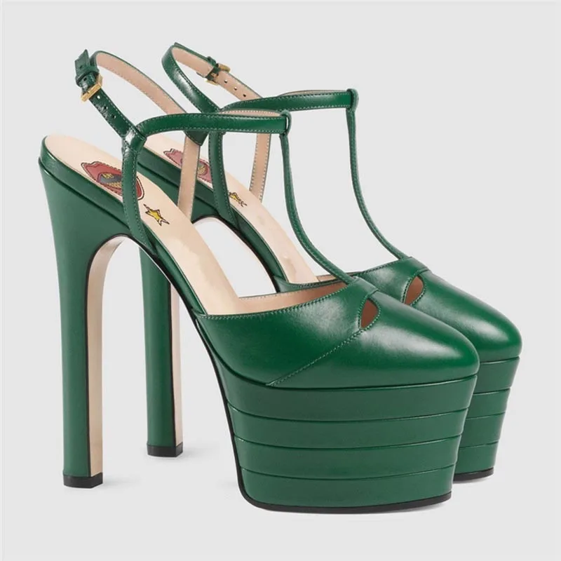 2026 Women's Round Head Sandal - огляд і ціна Metallic Heel Sandal