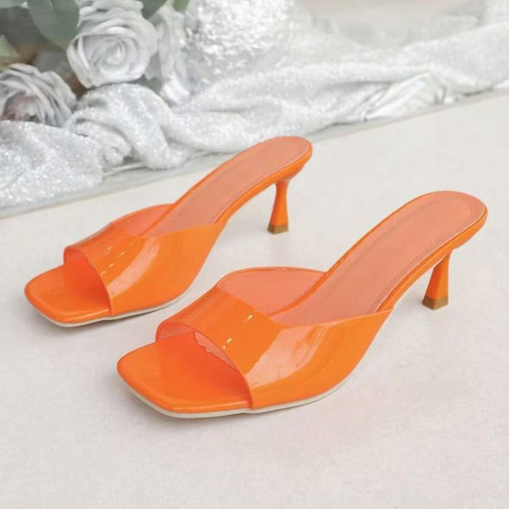 Fashion Fish Mouth Slippers Su - огляд і ціна Metallic Heel Sandal