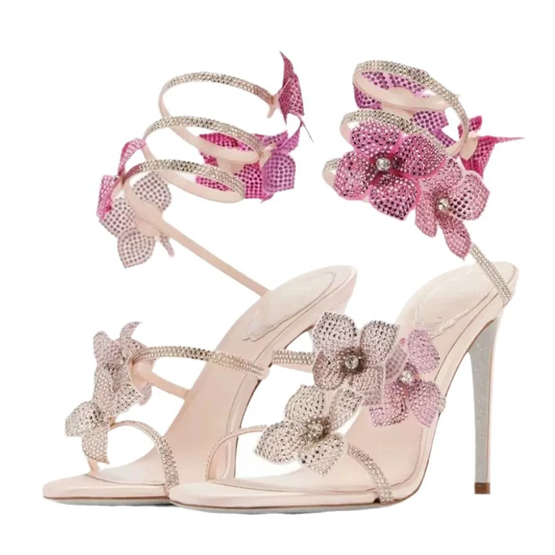 Eilyken Sexy CRYSTAL Flower Th - огляд і ціна Metallic Heel Sandal
