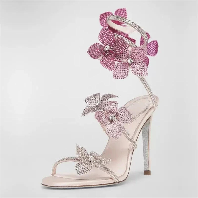 Eilyken Sexy CRYSTAL Flower Th - огляд і ціна Metallic Heel Sandal