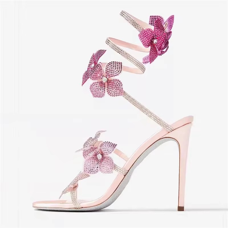 Eilyken Sexy CRYSTAL Flower Th - огляд і ціна Metallic Heel Sandal