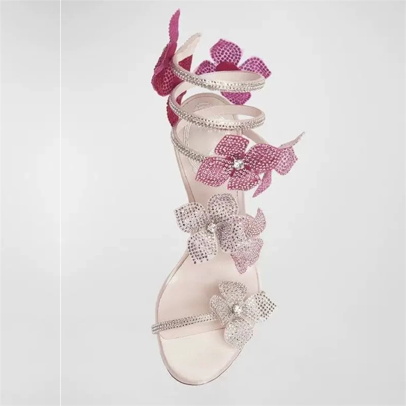 Eilyken Sexy CRYSTAL Flower Th - огляд і ціна Metallic Heel Sandal