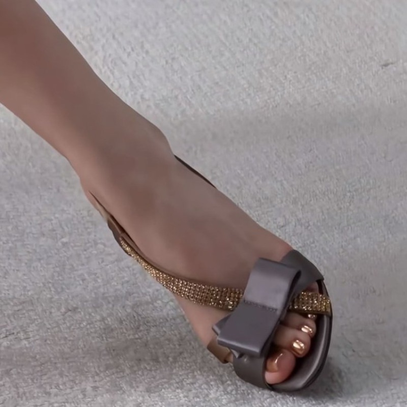 Stiletto Sandals Women Bow-Kno - огляд і ціна Rhinestone Sandal Women