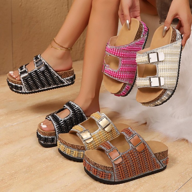Summer New Women Platform Slip - огляд і ціна Rhinestone Sandal Women