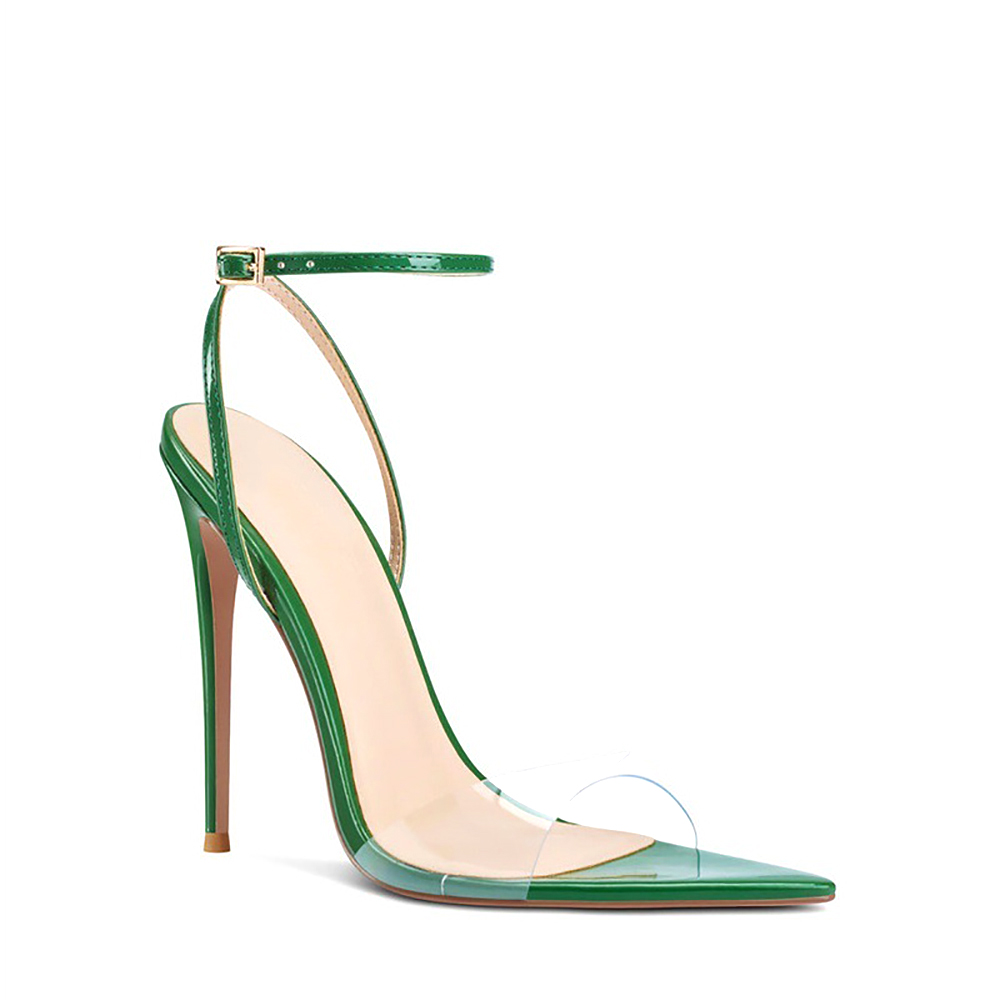 Women Clear PVC High Heel Sand - огляд і ціна Clear Strap Heel