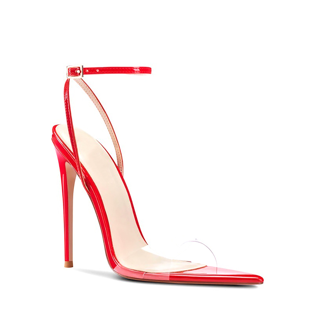 Women Clear PVC High Heel Sand - огляд і ціна Clear Strap Heel