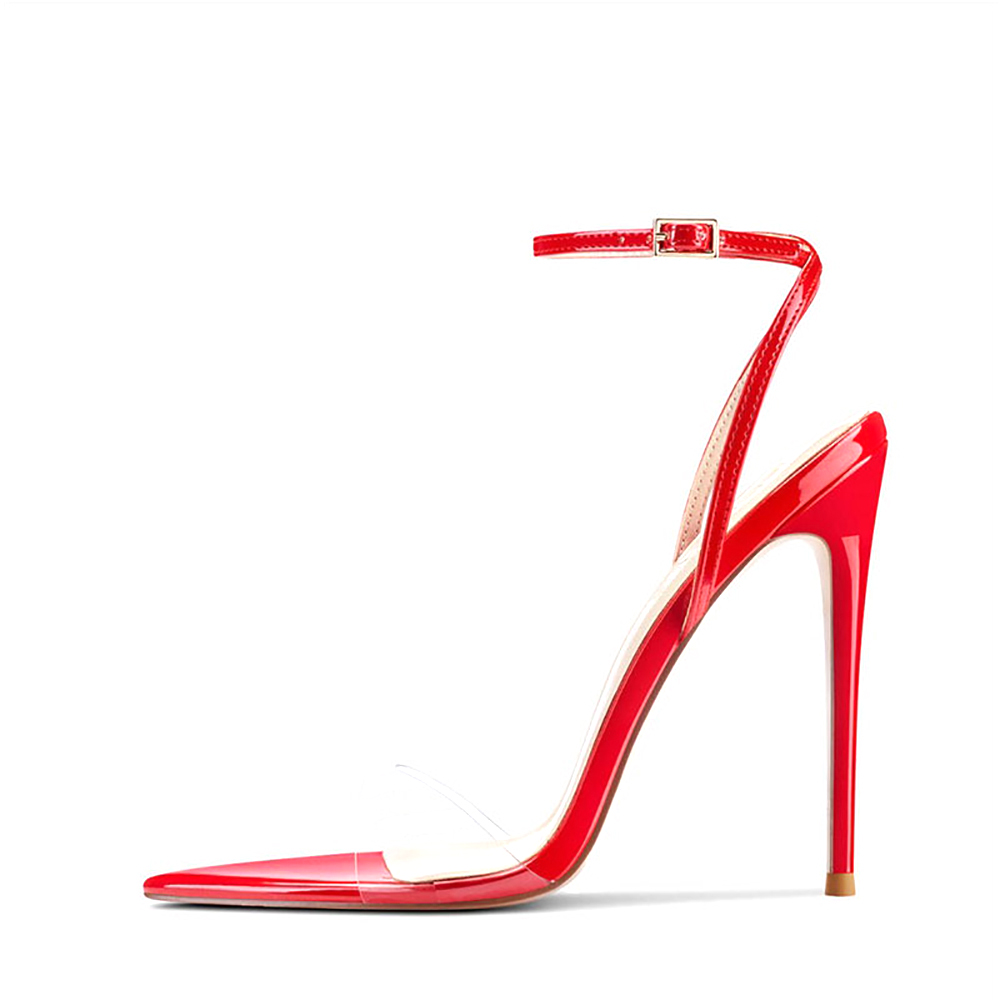 Women Clear PVC High Heel Sand - огляд і ціна Clear Strap Heel