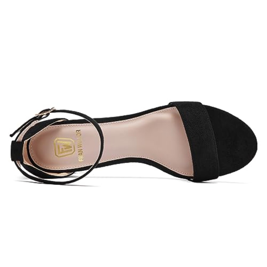 FW FRAN WILLOR Women Open Toe  - огляд і ціна Low Block Heel Pump