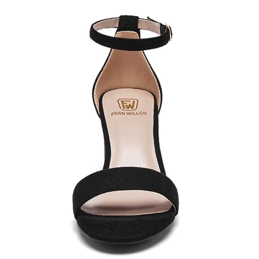FW FRAN WILLOR Women Open Toe  - огляд і ціна Low Block Heel Pump